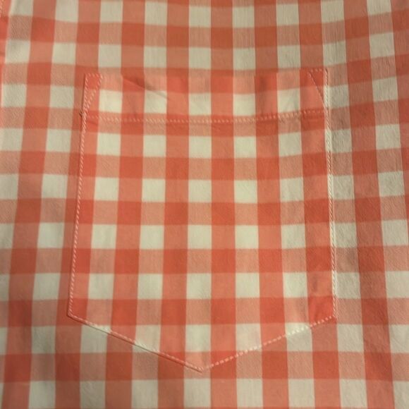 J Crew Factory Men’s Classic flex long sleeve button up pink white Size M NWOT - Picture 4 of 8